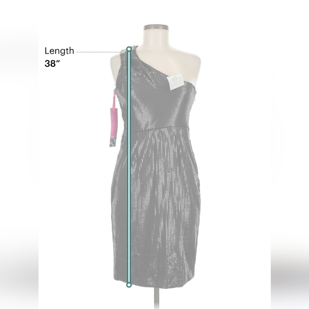 ✨ Matthew Williamson for Impulse One-Shoulder Sequin Cocktail Dress | NWT Size 6 - Picture 8 of 12